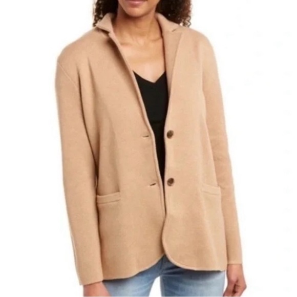 J. Crew Jackets & Blazers - J Crew Navy Blue Knit Jacket Blazer